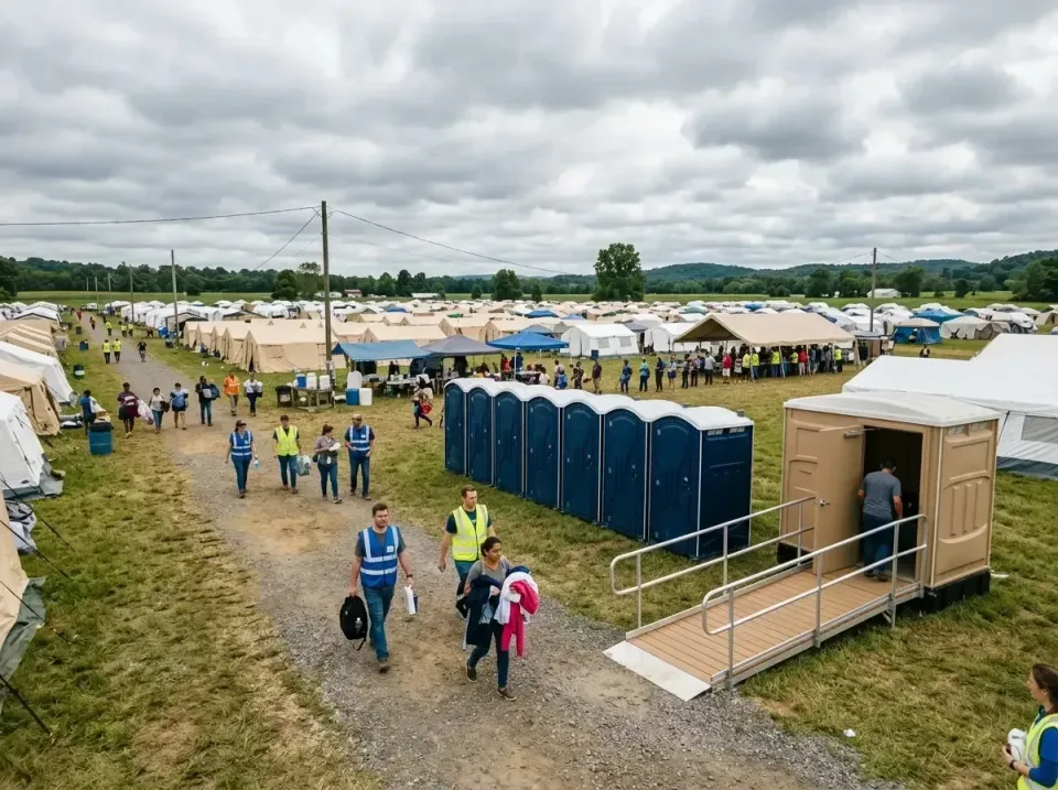 disaster-relief-camp-restrooms-010 — frequently asked questions, Dumpster & Portable Bathrooms Rental in Linton, IN